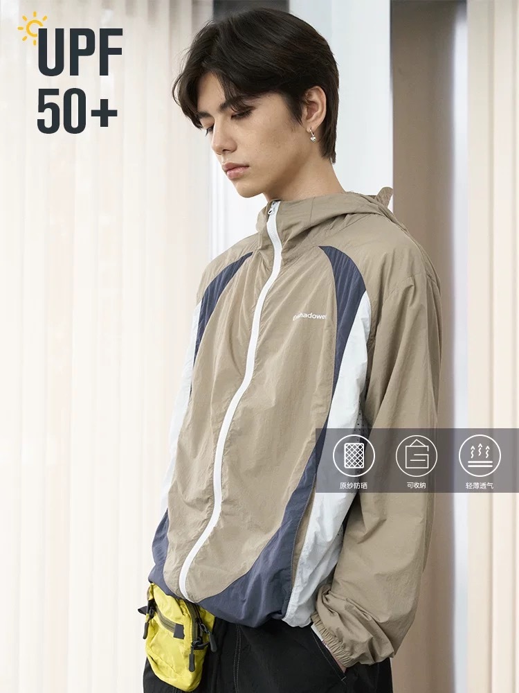 ENshadower隱蔽者 復古UPF50+原紗撞色結構戶外防曬衣