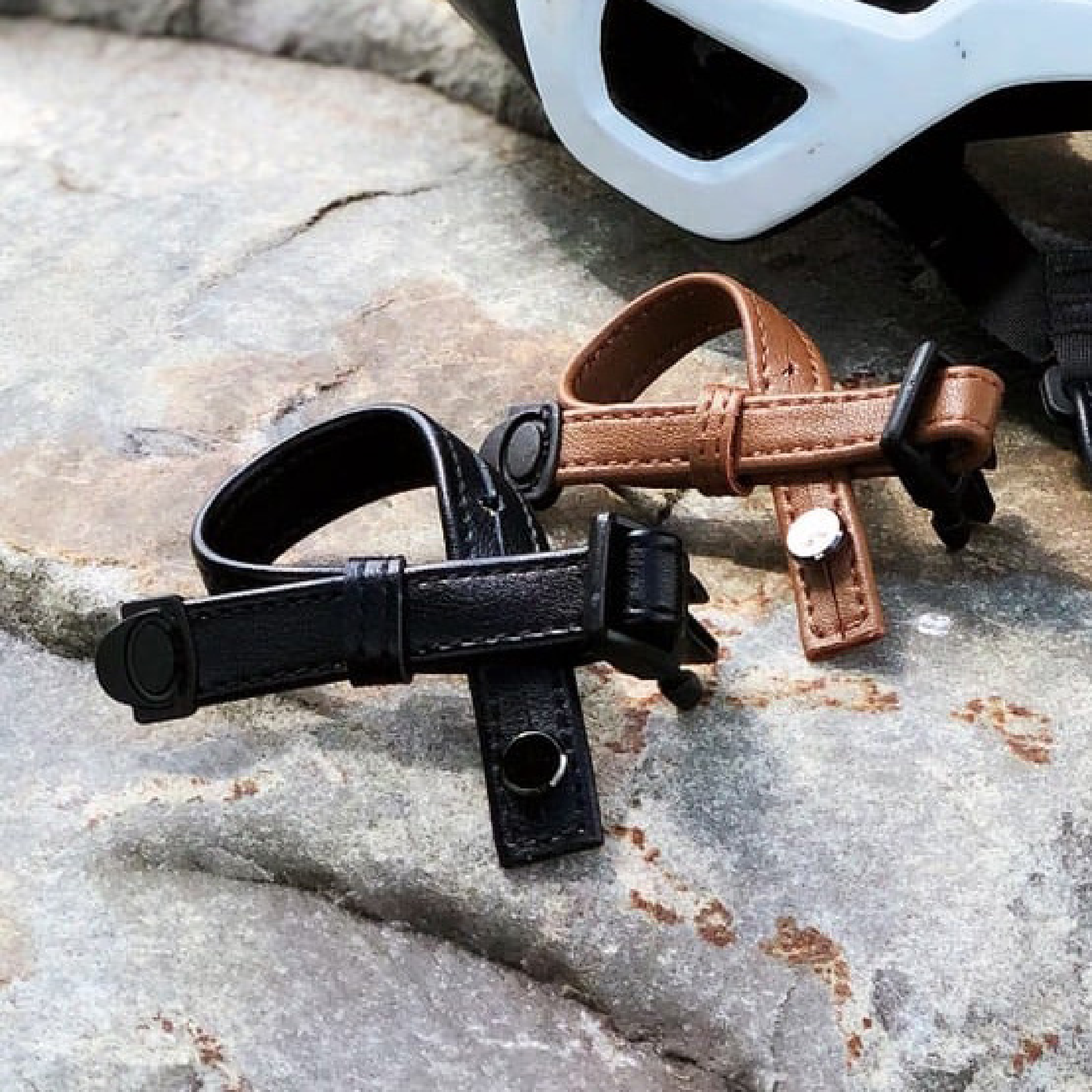 現貨【KASK】安全帽替換真皮帽帶 / 咖啡色（全款型號適用）