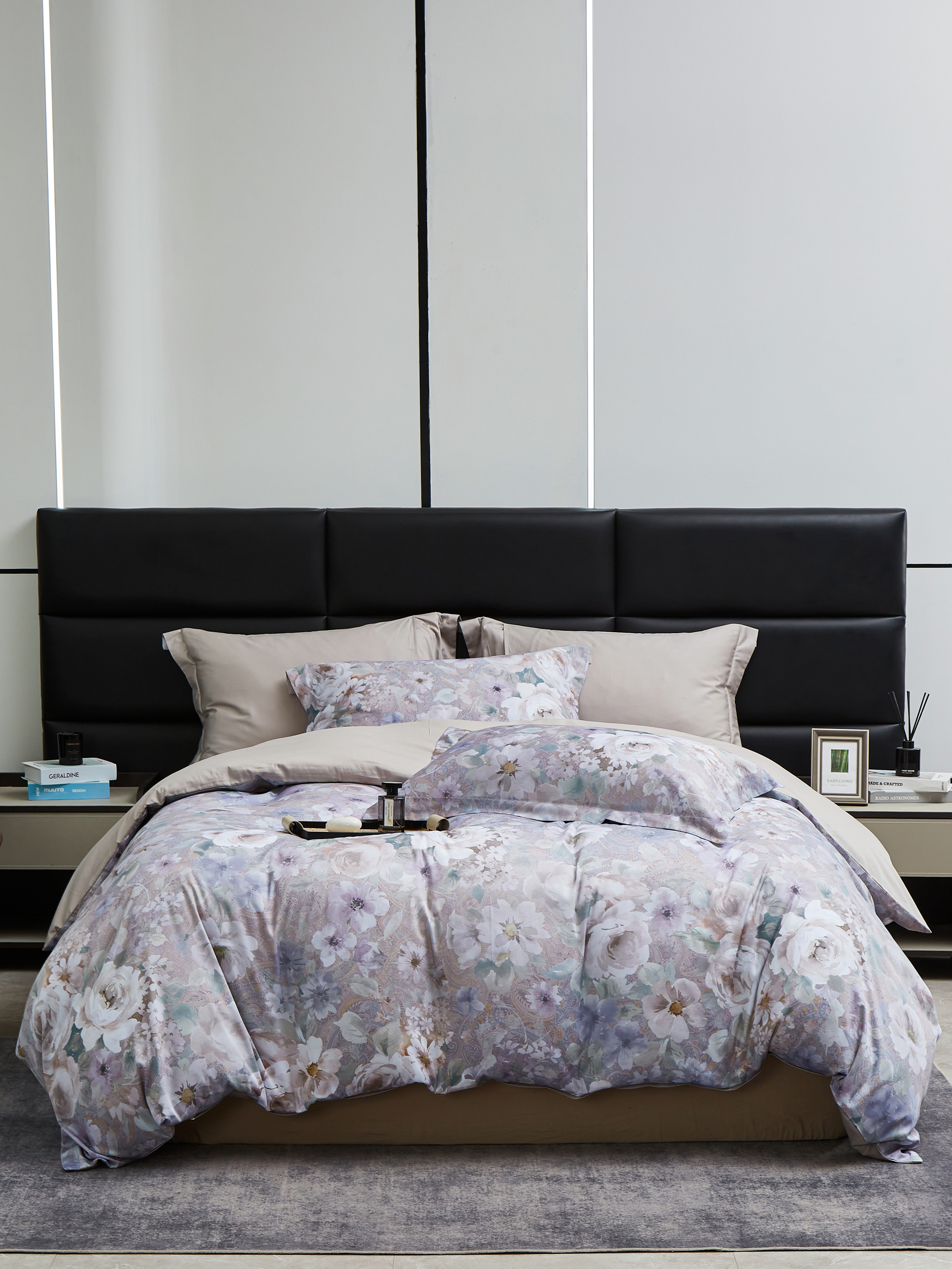 新藝術床包｜《霧影牡丹》