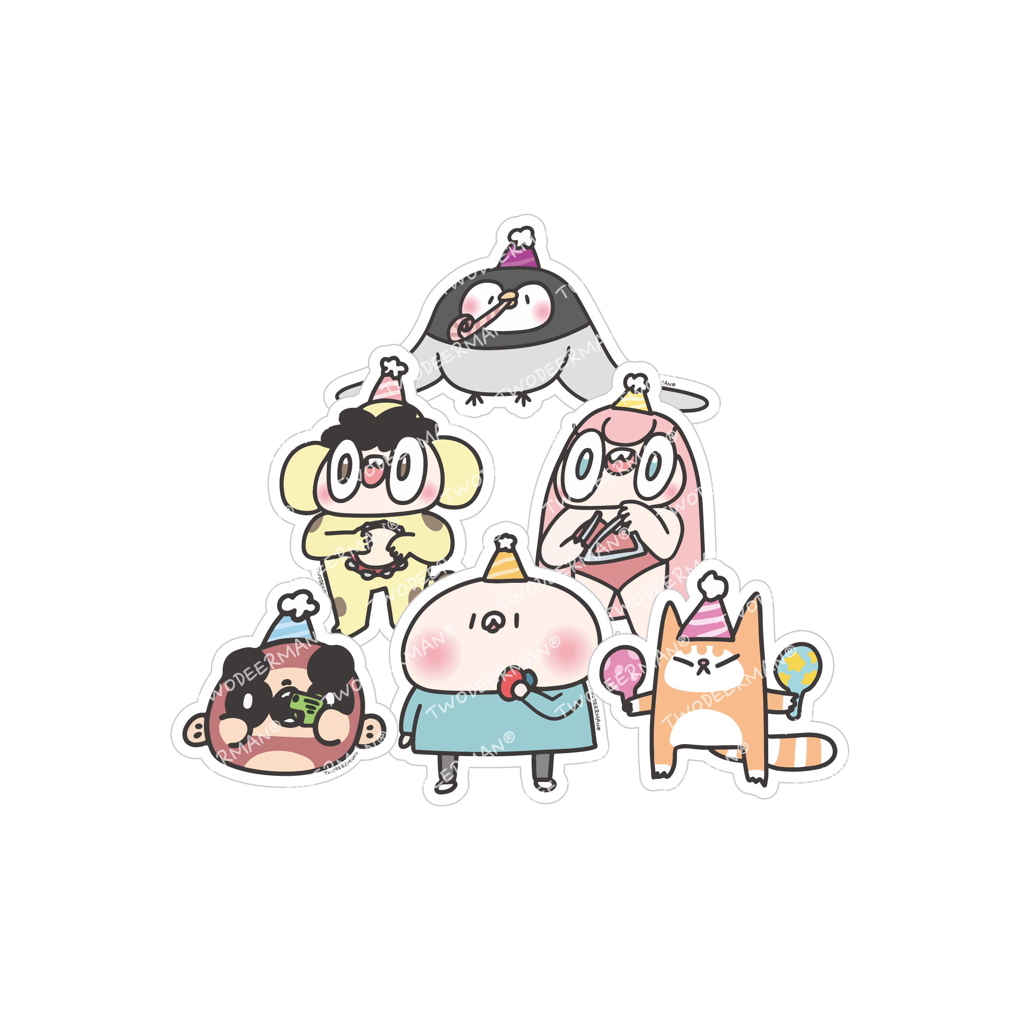 2025卡特島白底防水貼紙