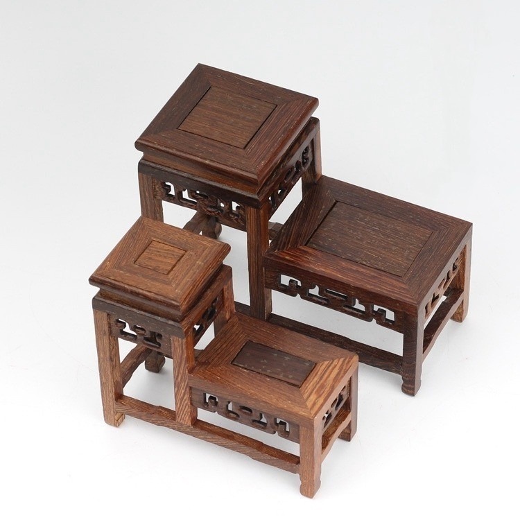 雞翅木博古高低木座