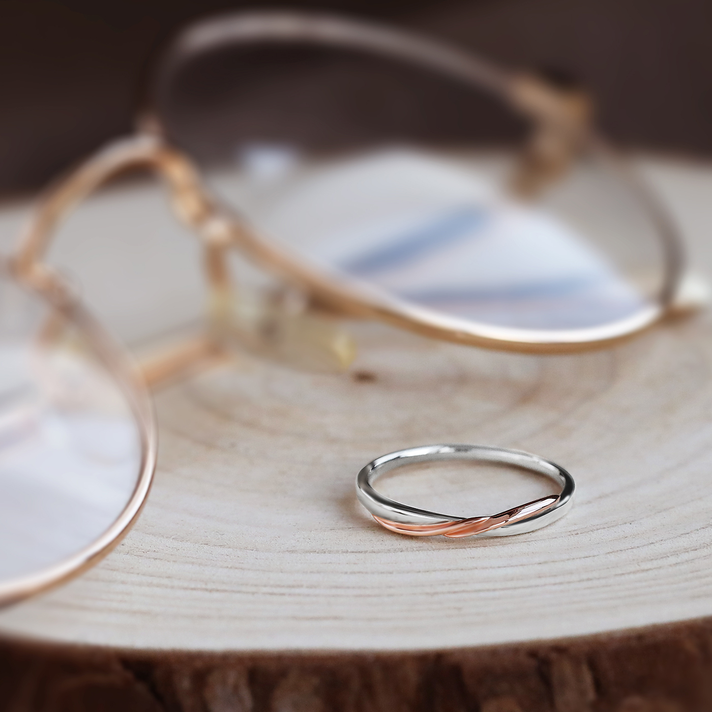 攜手 — K金戒指