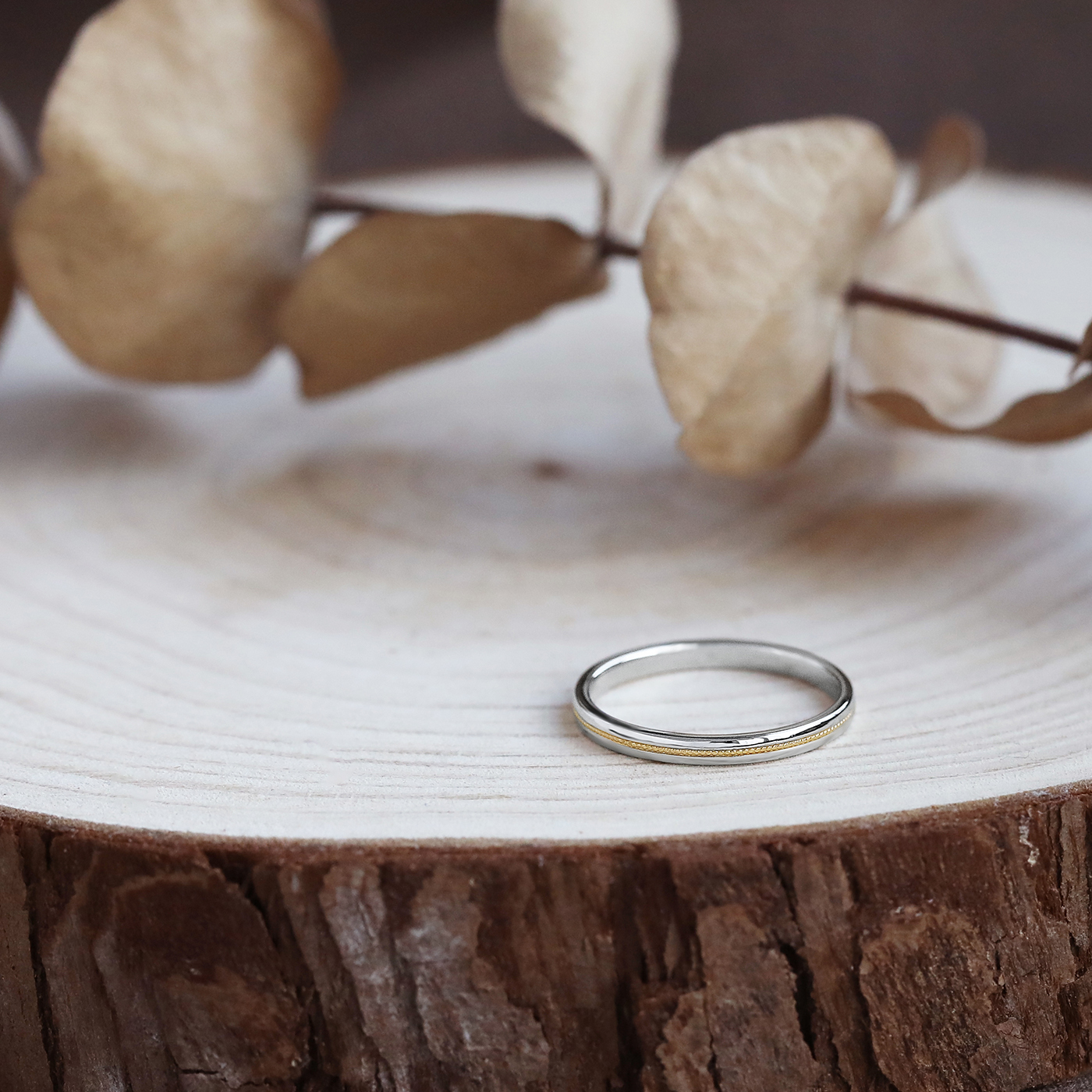 刻劃 — K金男戒