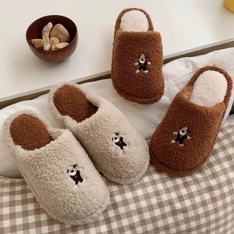 《12311》掌門狗阿高冬天保暖居家拖鞋