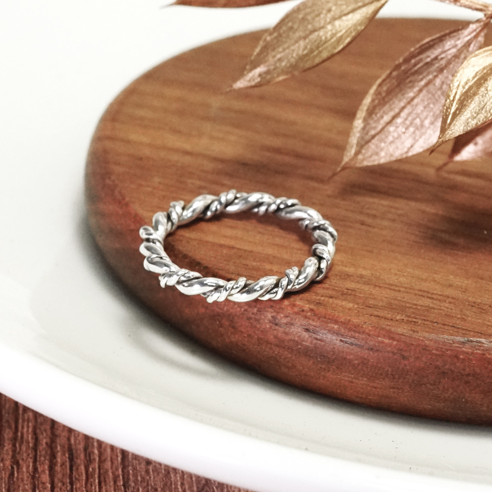 【常態課程】雙麻花戒指 銀戒體驗課 銀飾手作 金工課程 文化幣手作體驗