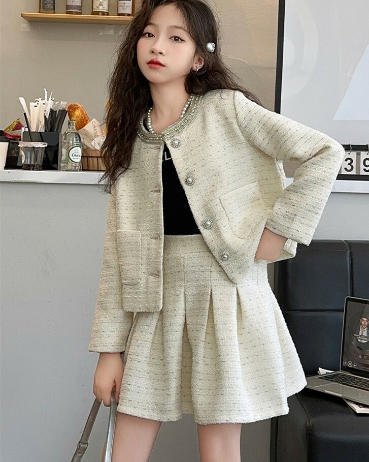 女大童小香風 套裝2件組