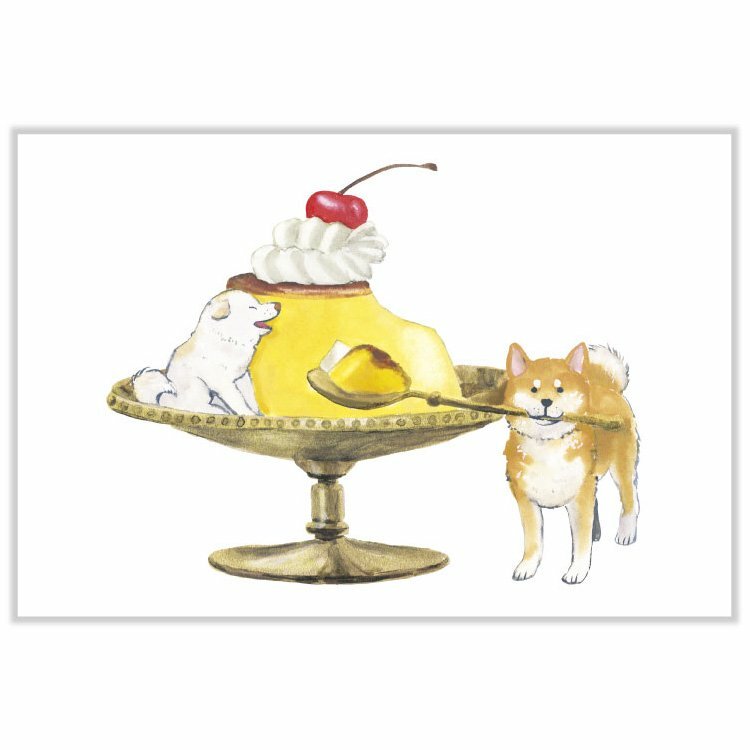 布丁 甜點系列 明信片｜日本ACTIVE CORPORATION