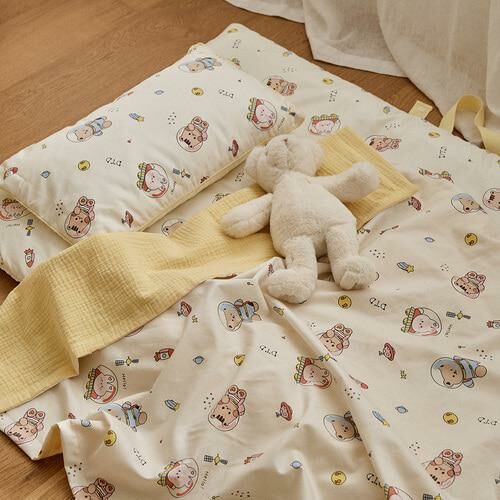 DTD玩轉人物宇宙探險/花叢兔兔/登園嘟嘟車-雙面幼兒枕枕套 (枕芯30x50單獨購買)