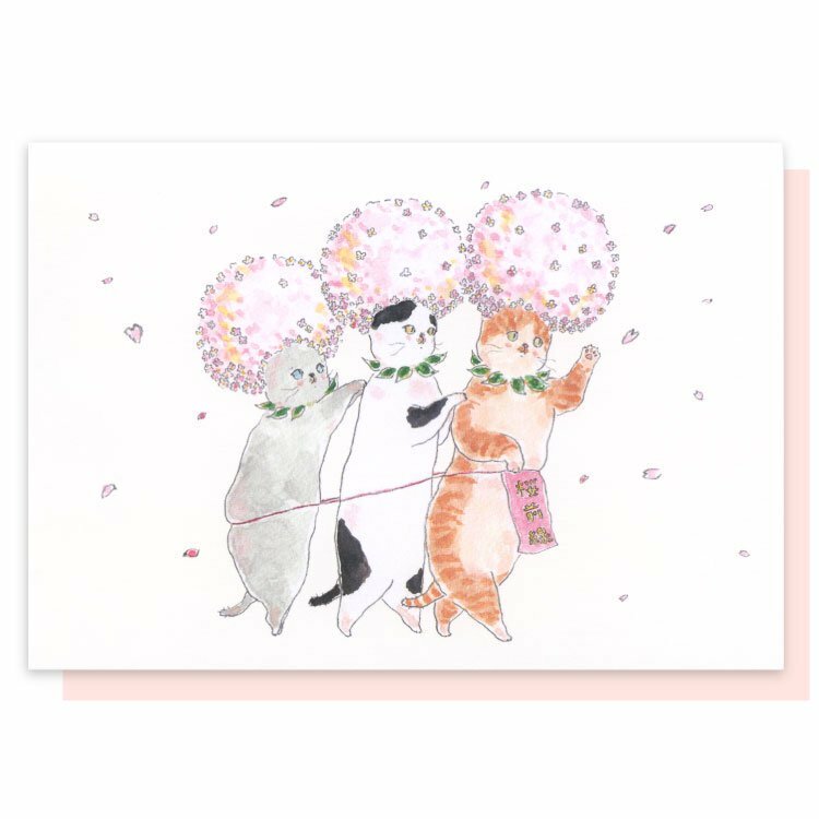 櫻花 トコロコムギ系列 立體卡片｜日本ACTIVE CORPORATION