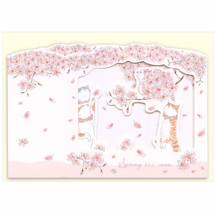 櫻花樹下 立體卡片  トコロコムギ系列 ｜日本ACTIVE CORPORATION