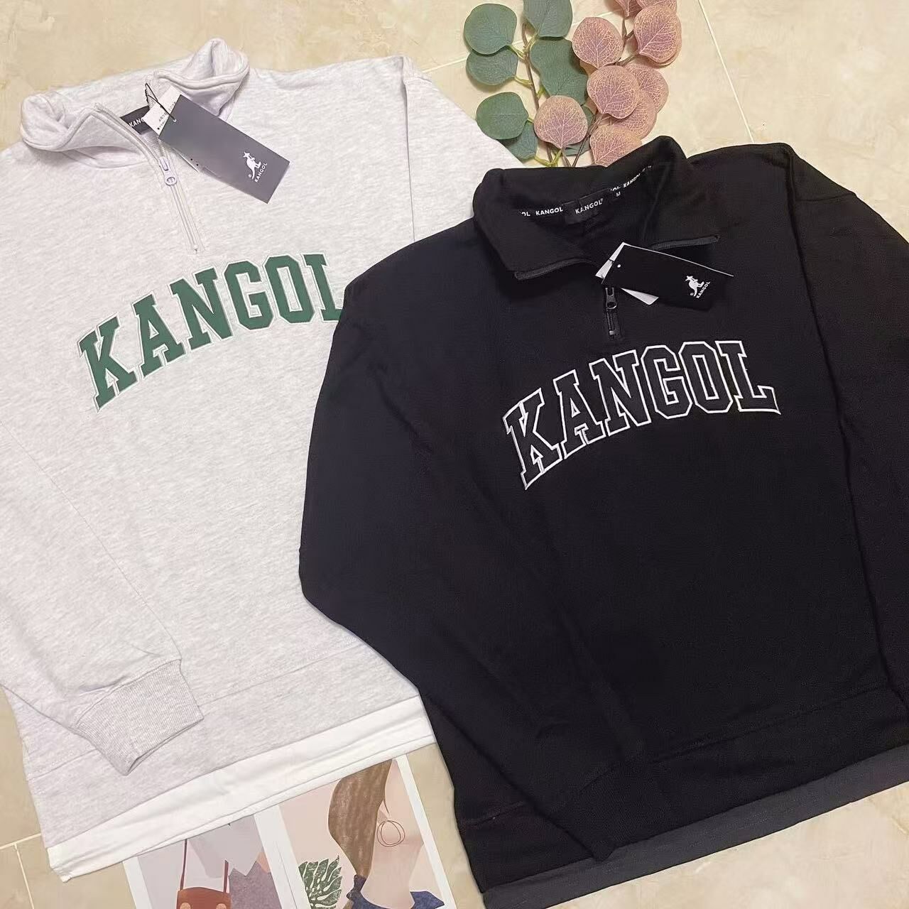 🇯🇵日本代購款KANGOL ZIPPER SWEATSHIRT