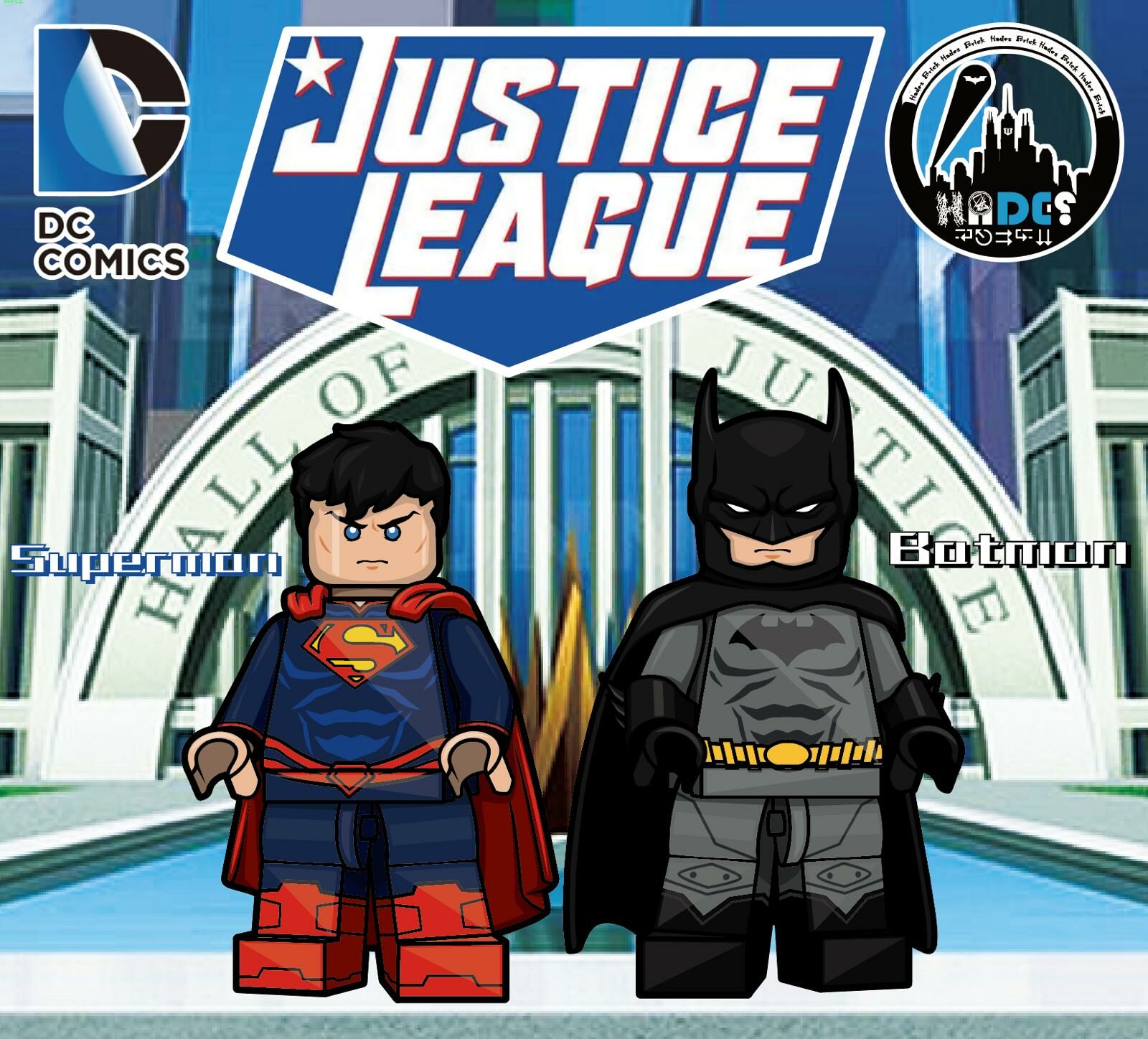 【預訂】【Hades.Dc.Brick】超人與蝙蝠俠