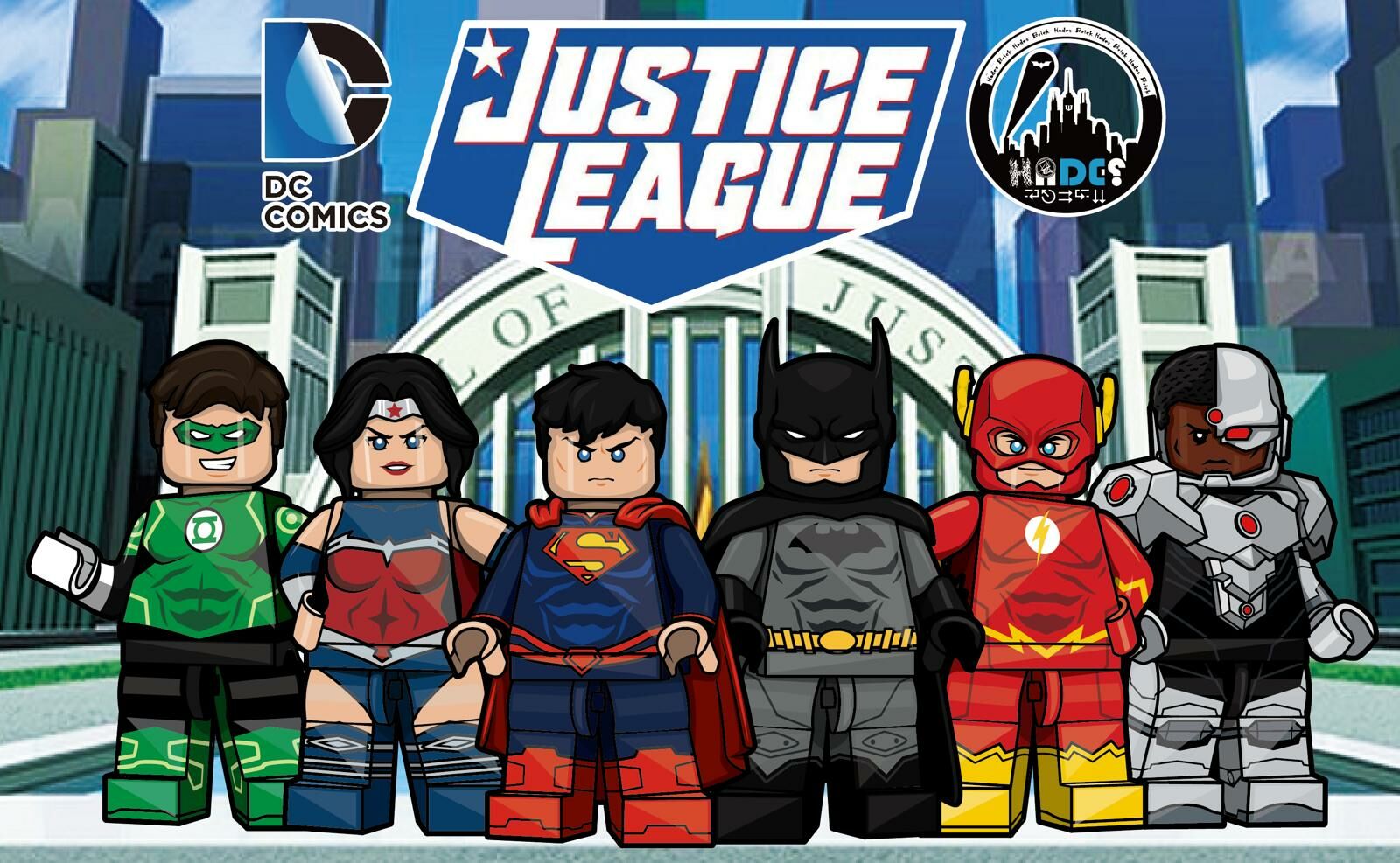 【預訂】【Hades.Dc.Brick】超人與蝙蝠俠