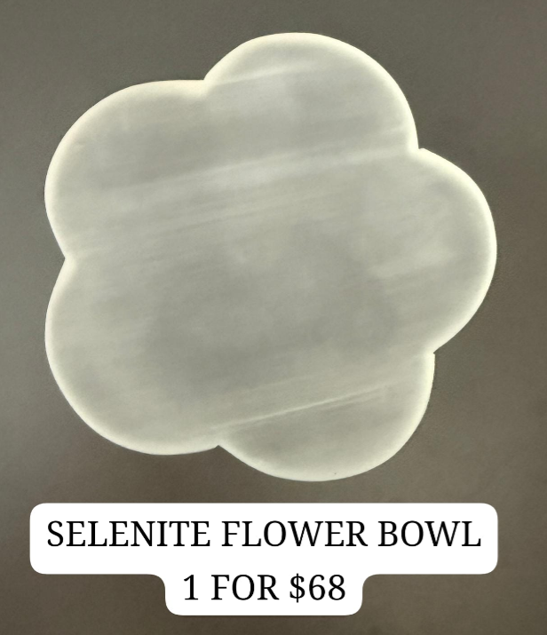 1 SELENITE FLOWER BOWL