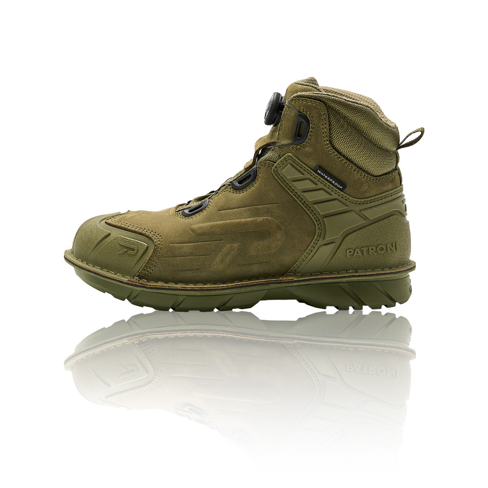 PATRONI 戰神靴 SF2307GRN SD防水快旋鈕絕緣安全鞋