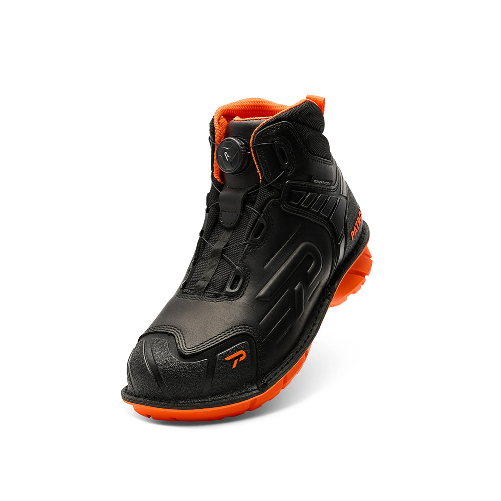 PATRONI 戰神靴 SF2307ORG SD防水快旋鈕絕緣安全鞋