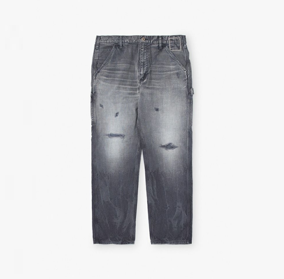 MADNESS BLACK AGING 80S PAINTER PANTS  *MADE IN JAPAN - PRE ORDER ITEM (預訂中)