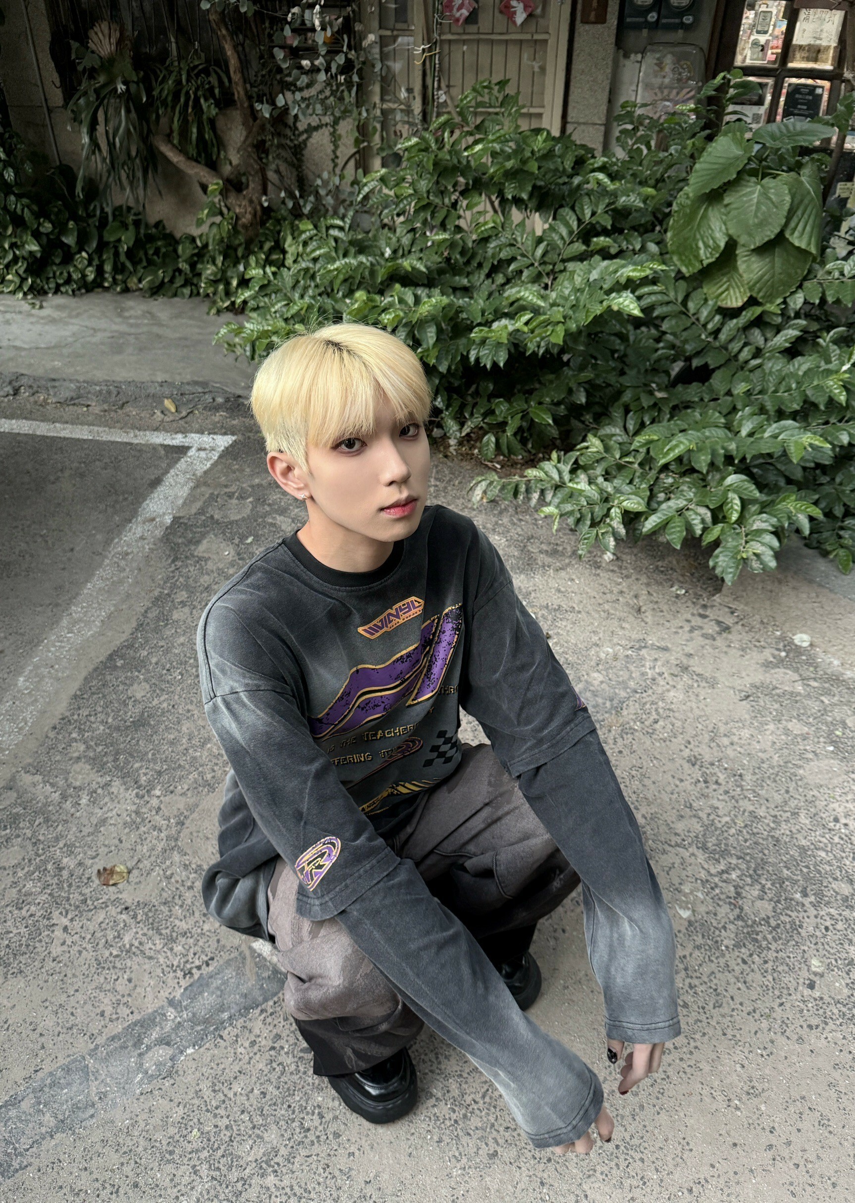 (Goal)MC CANN-T001 假兩件 水洗 刷舊 1002