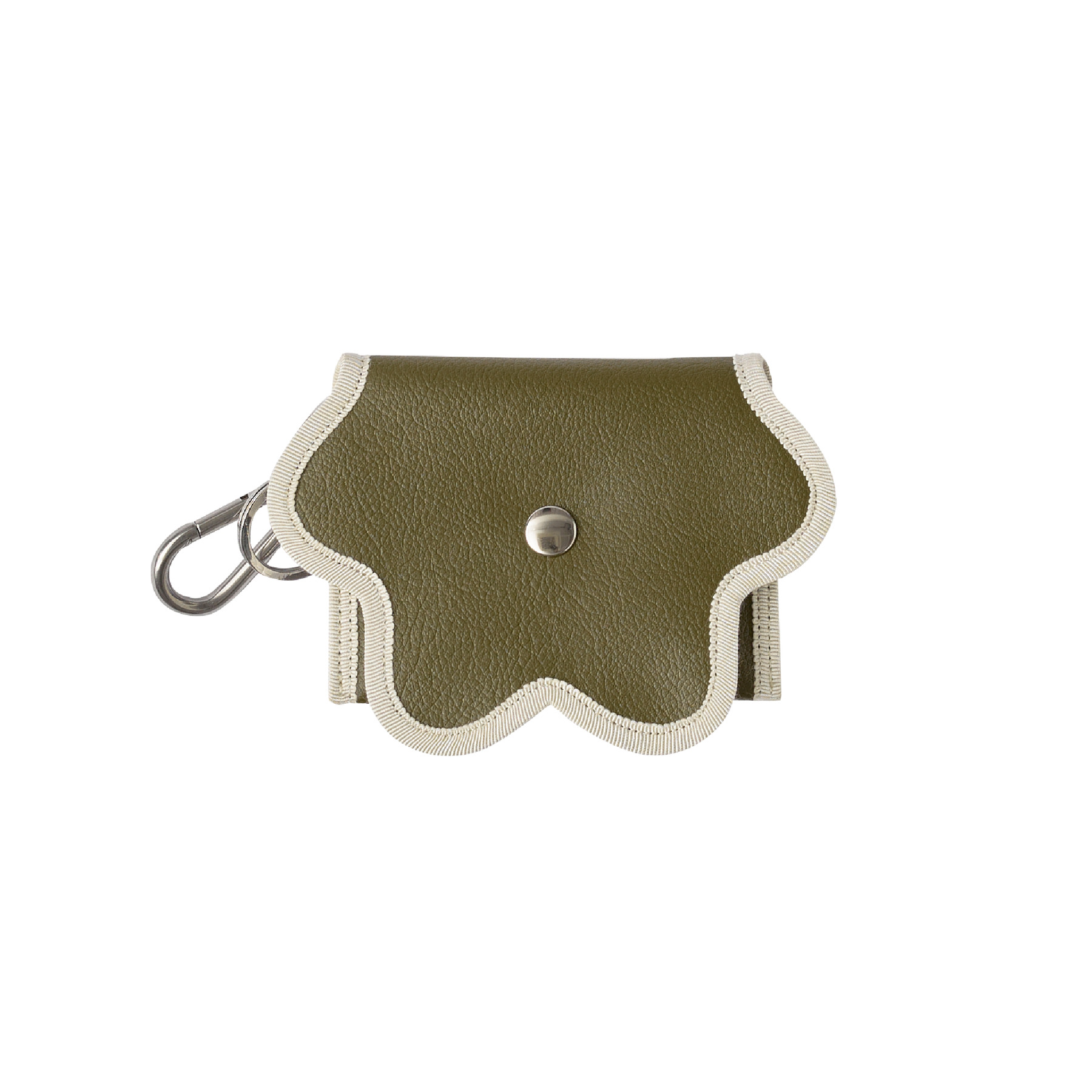 Nori 波浪掛勾零錢包 墨綠 x 薰衣草紫