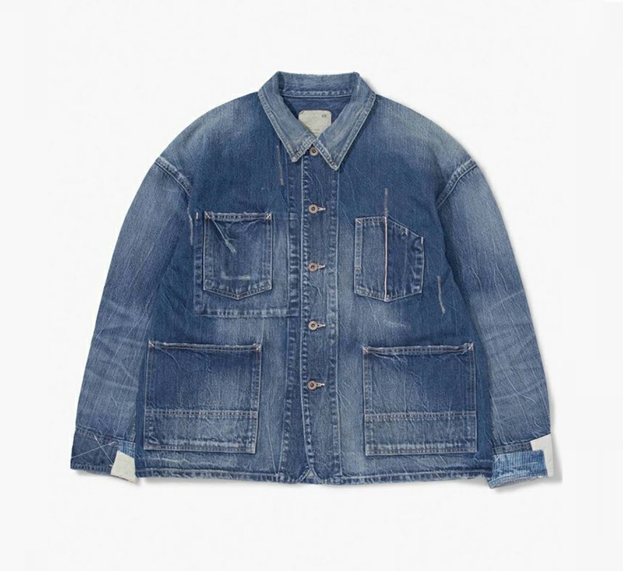 MADNESS REGENERATED 4P CHORE WORK JACKET *MADE IN JAPAN - INDIGO PRE ORDER ITEM (預訂中)