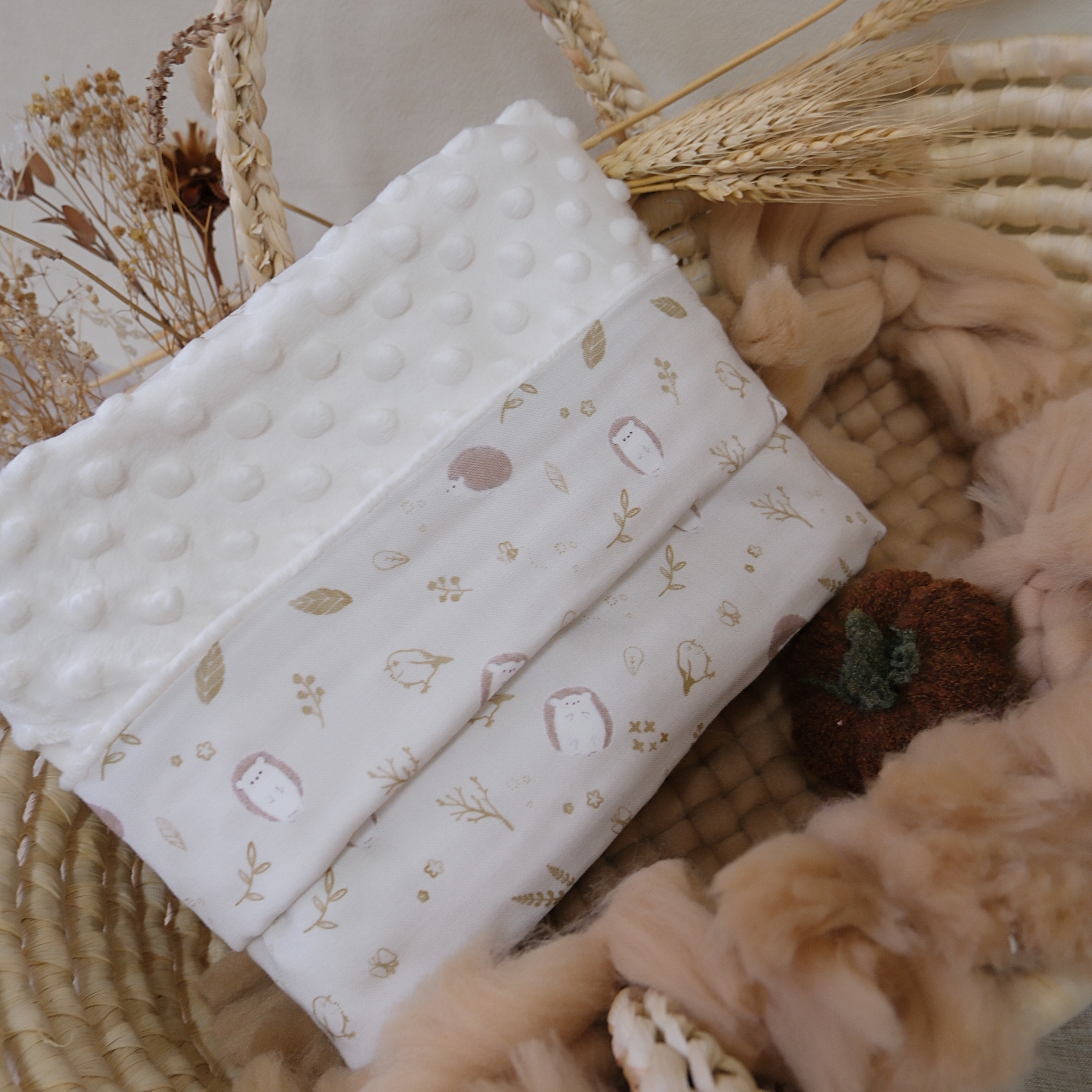 Hi Y.P store-舒眠毯-獨家設計款-秋葉刺蝟