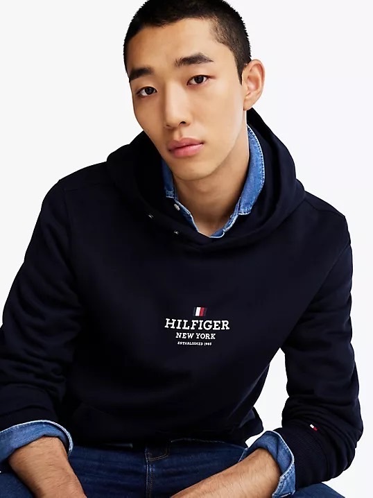 Tommy Hilfiger 胸前小國旗字母 帽T 連帽上衣