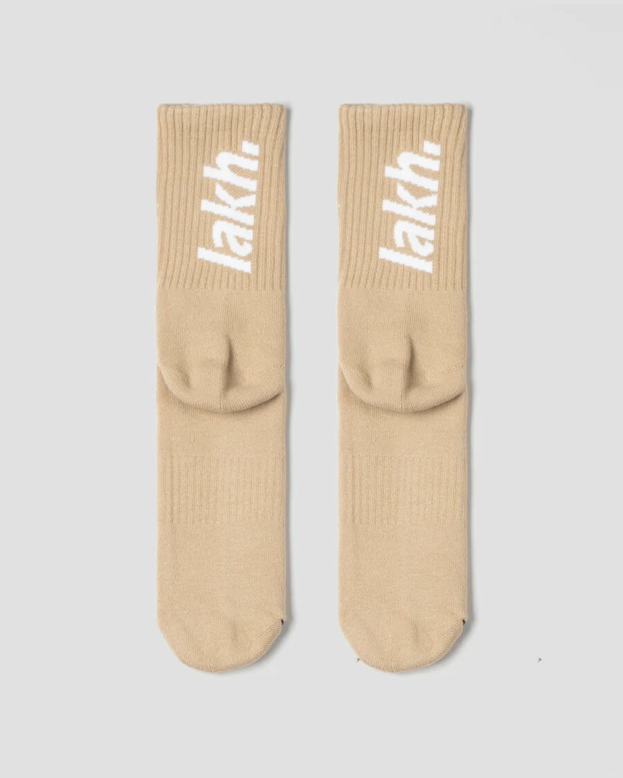 [現貨] LAKH Logo Socks | SAND