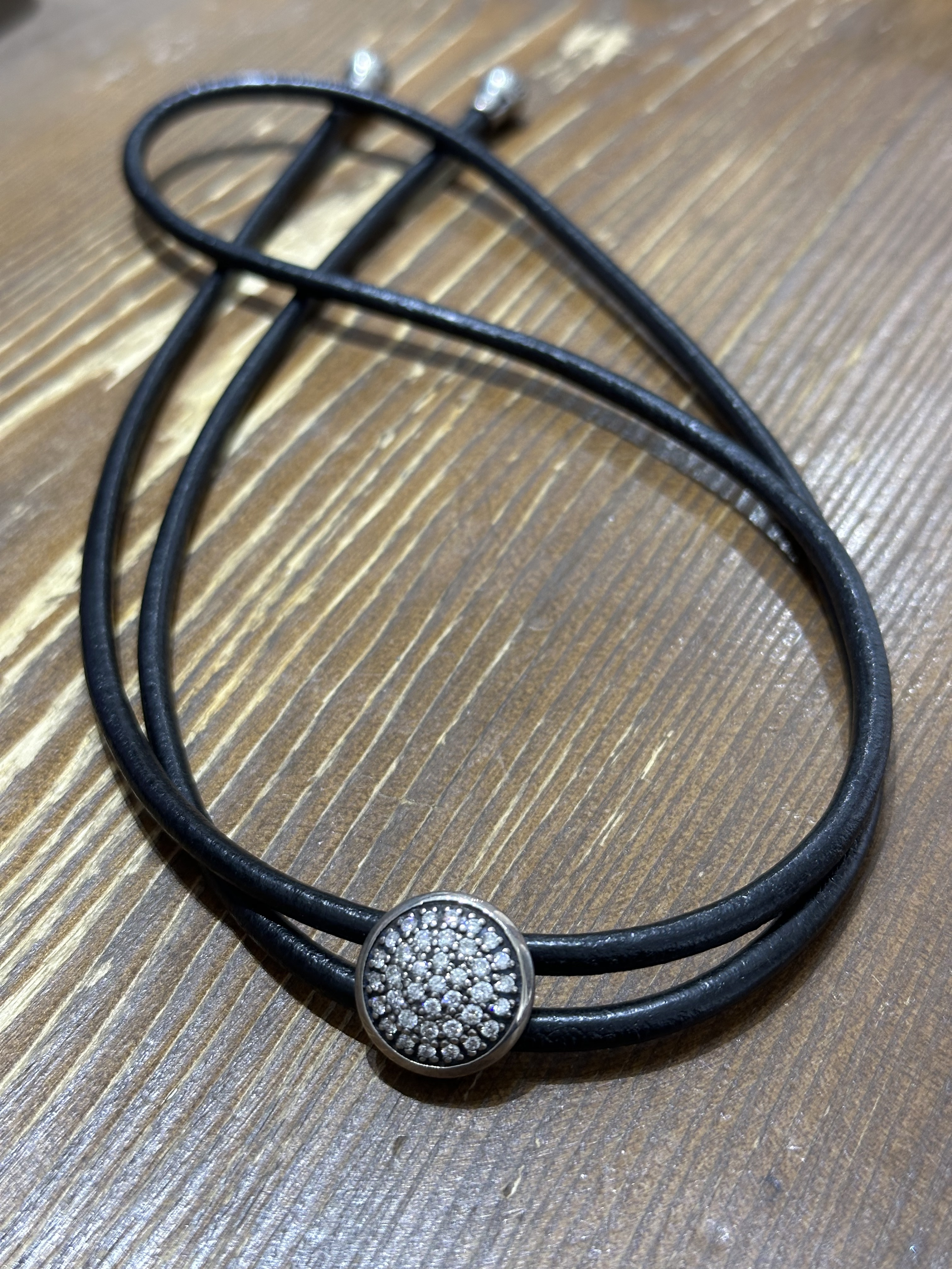 Bolo Tie with Diamonds