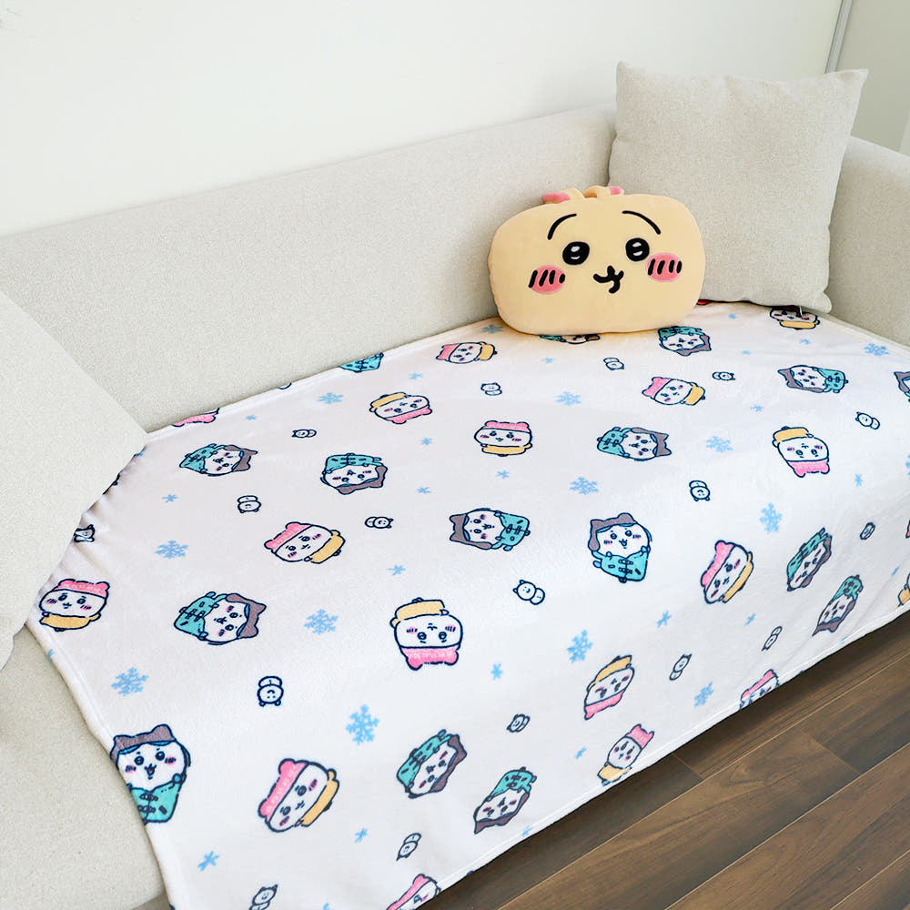 現貨｜韓國限定 Chiikawa Snow Blanket 白色毛毯 140 x 100