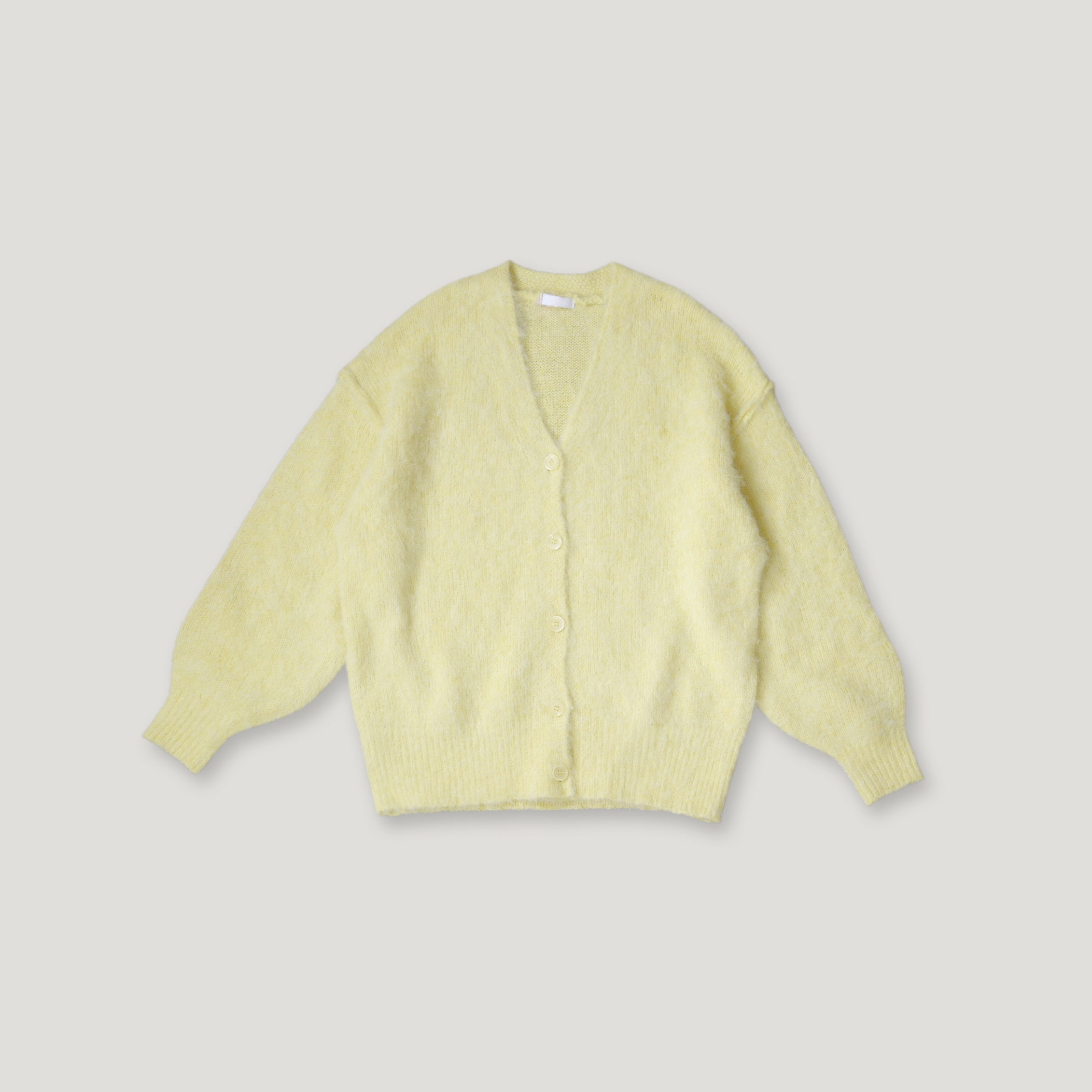 J.P.L. 斜襟馬海毛開襟衫 ╭ 4色 ╮