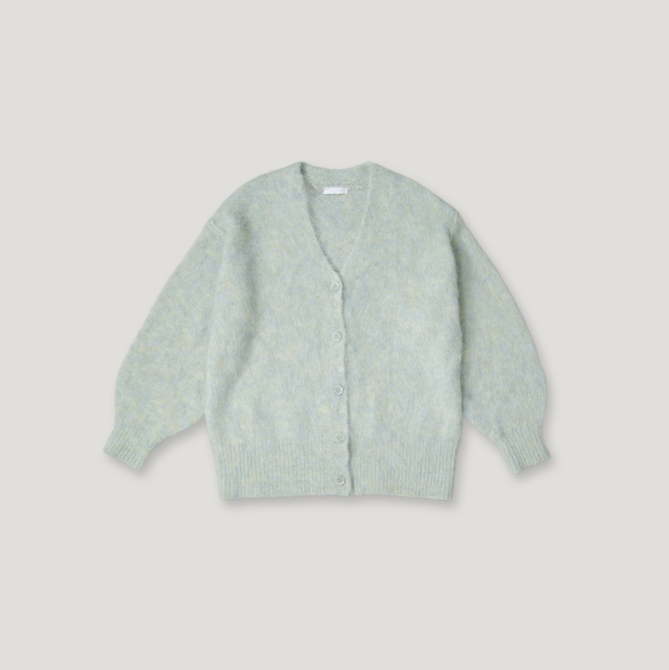 J.P.L. 斜襟馬海毛開襟衫 ╭ 4色 ╮