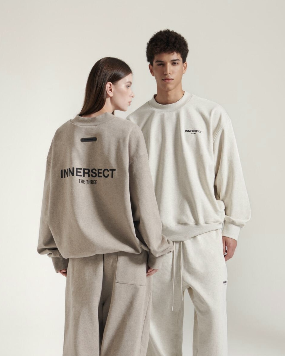 【現貨】EDC Innersect 三生萬物 24FW 基本款 Logo 小標 大學T 棉褲 套裝 兩色