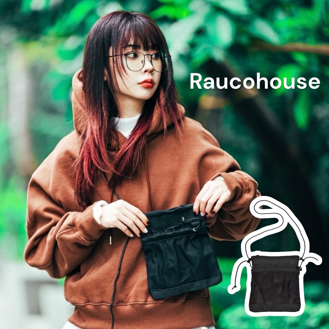 Raucohouse 機能 肩背包 斜肩背 側背包 小包 手機包