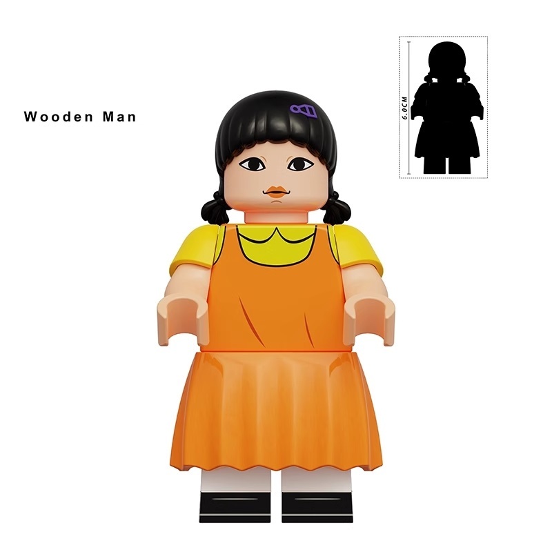 Squid Game Wooden Man Custom Minifigures Minifigs Fit Lego K2237