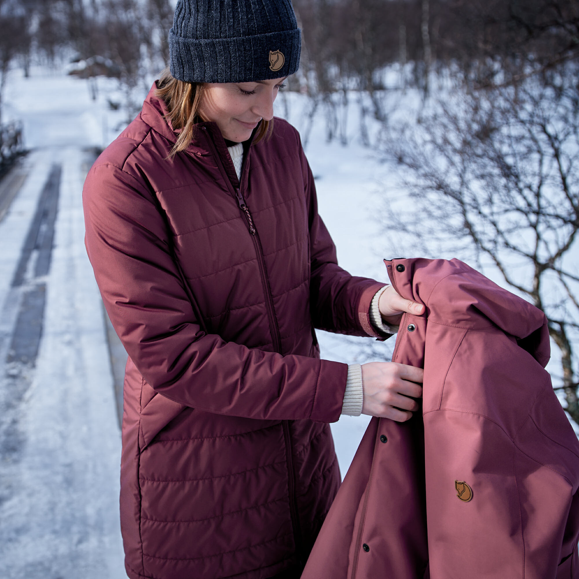 Fjallraven 女 Visby 3 in 1 防水 填充 夾克 化纖 外套 小狐狸 北極狐 FR84131