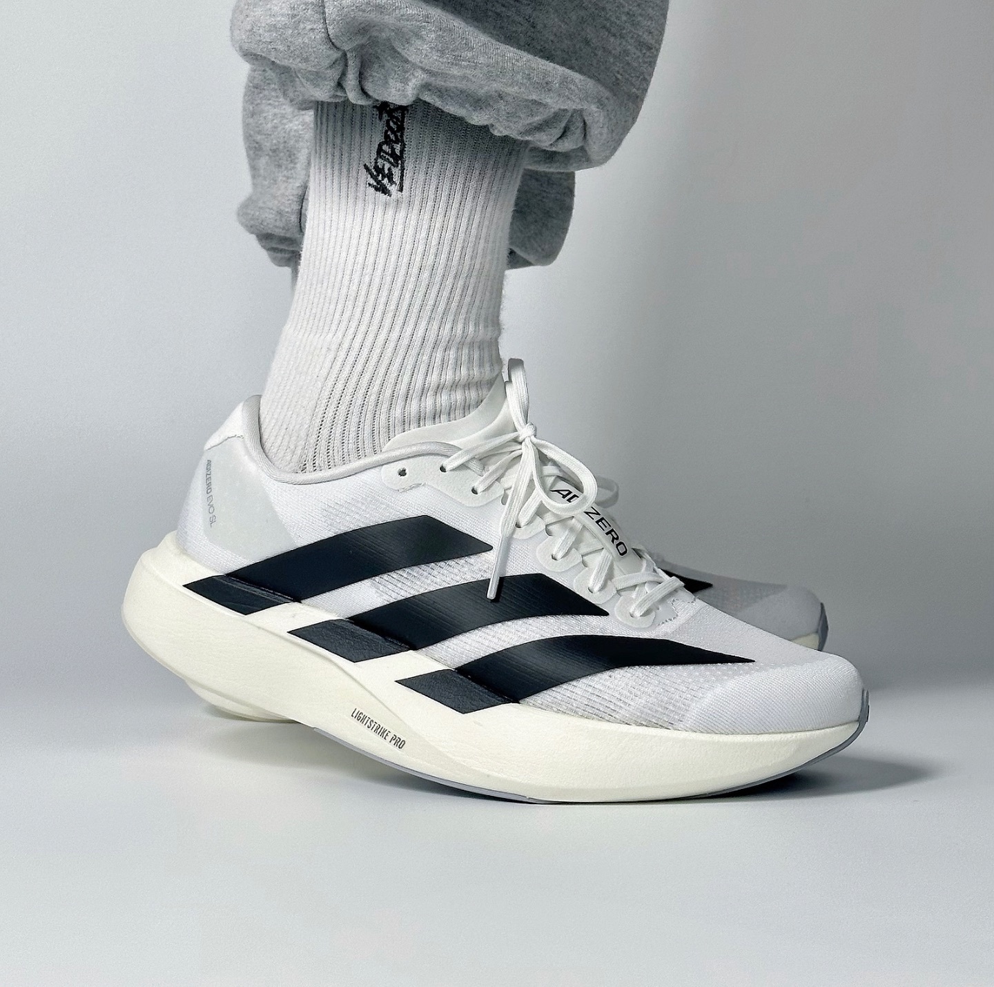 Adidas AdiZero Evo SL White Black 白黑 JH6202