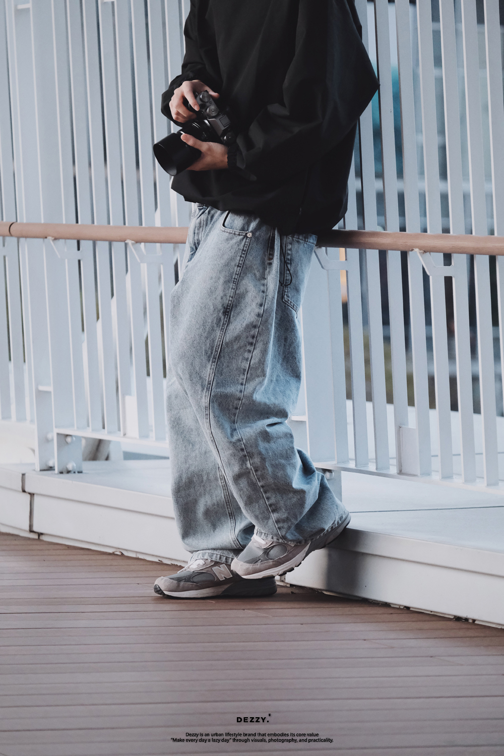 Dezzy 特殊剪裁 單寧 牛仔褲