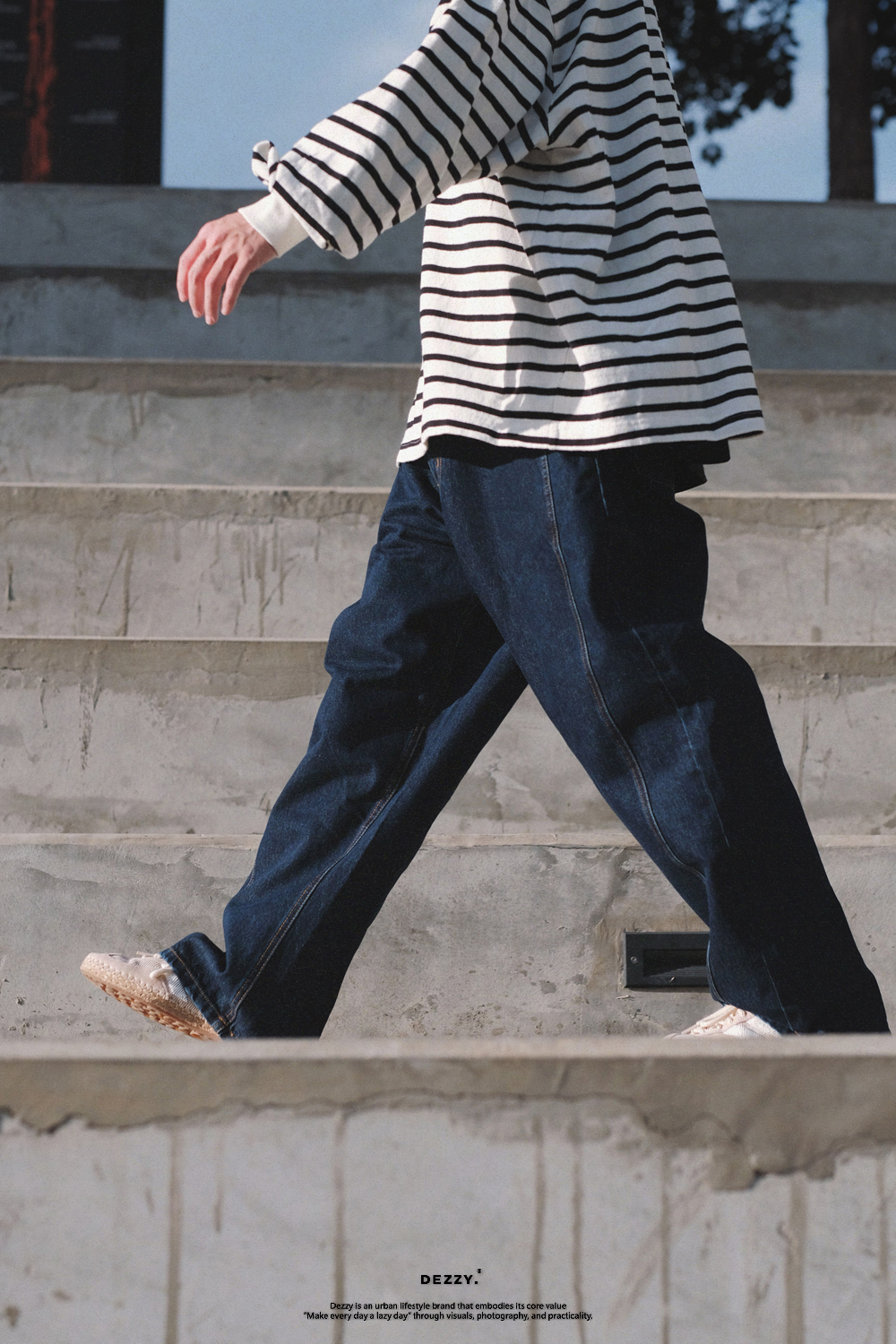 Dezzy 特殊剪裁 單寧 牛仔褲