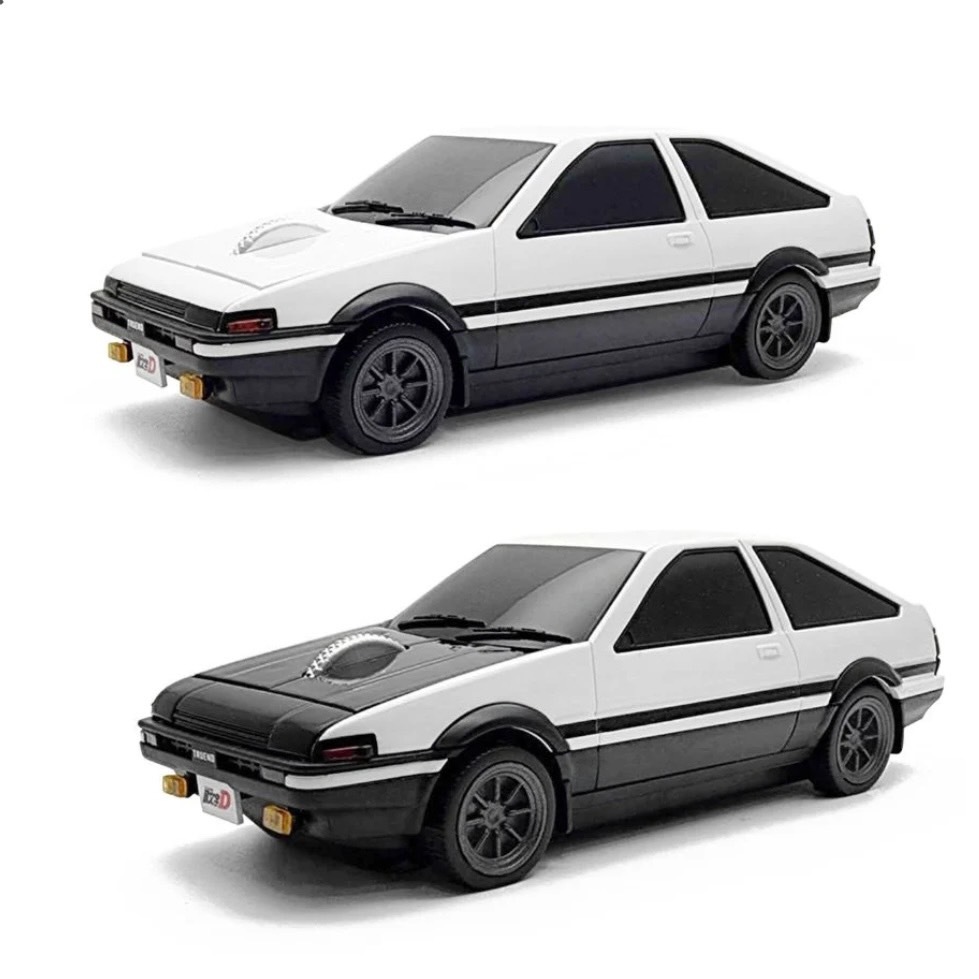 正版授權 AE86無線滑鼠 日本限定 Toyota 頭文字D 藤原豆腐店 車燈會發光聯名