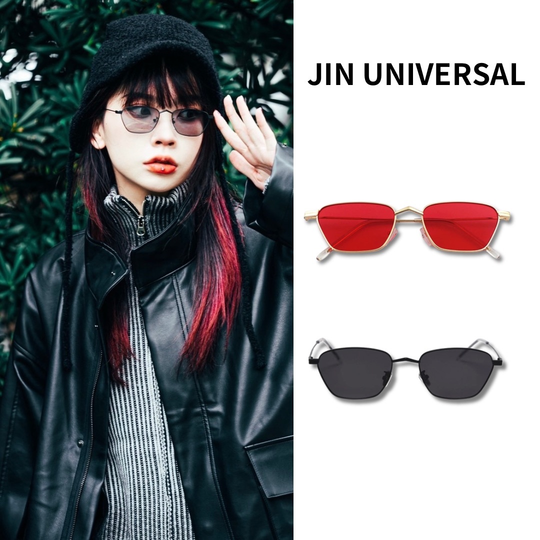 JIN UNIVERSAL S23 菱角多邊細框墨鏡