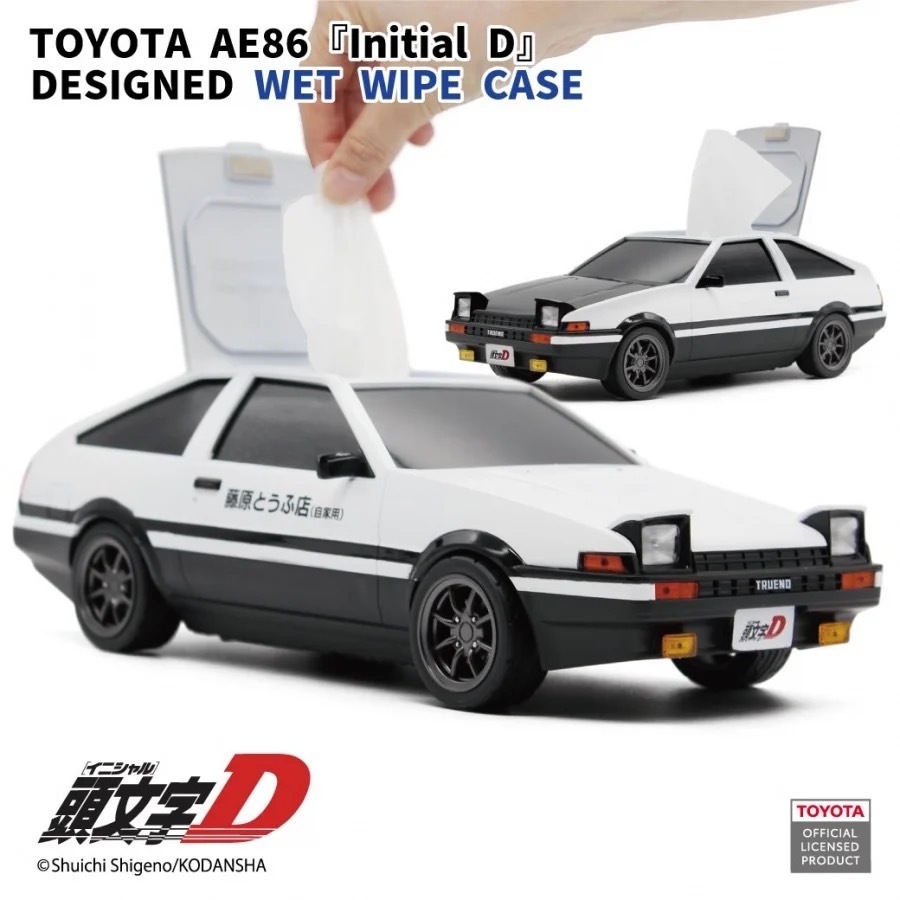 正版授權 頭文字D 藤原拓海 駕車 AE86 造型面紙盒
