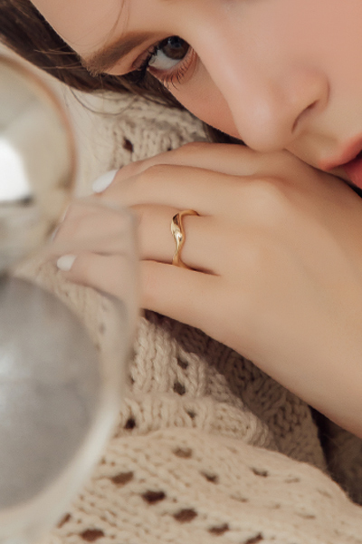 不規則設計可調式戒指