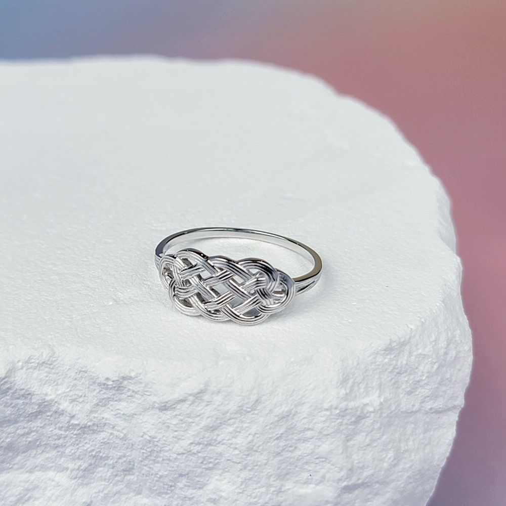 【me.luxe】SV水引編織戒-黃/白2色