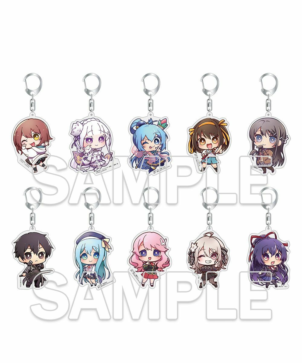 預購-「輕小說特展2024」 集換式壓克力鑰匙圈 PACK盲盒販售 隨機出貨【日本進口精品】