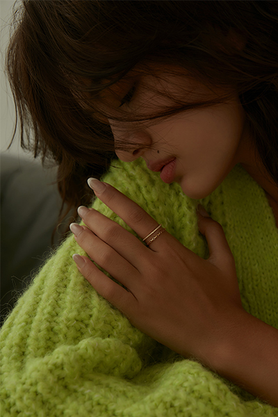 雙層極簡可調式戒指