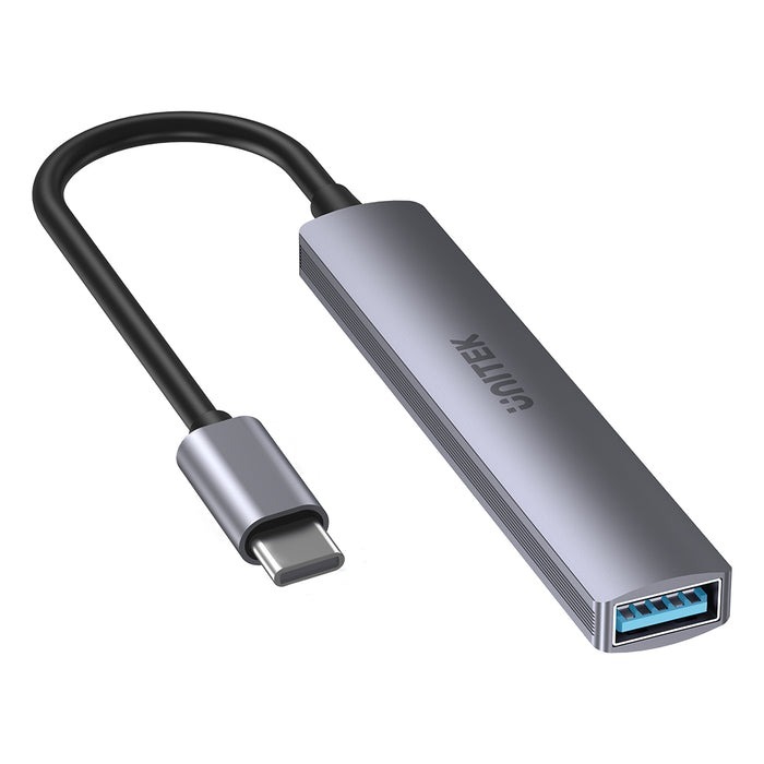 UNITEK - 【H1208B】(太空灰)4合1 USB-C 集線器/拓展器