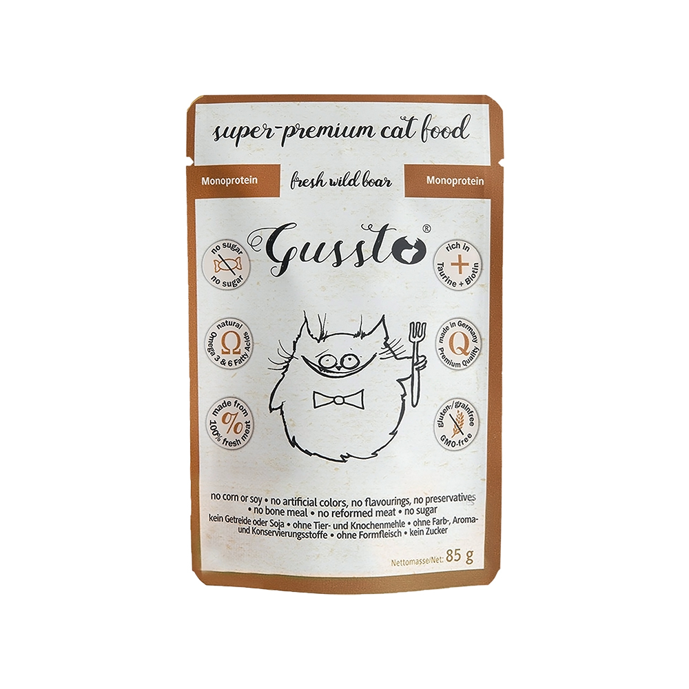 惡魔喵 無榖有機主食罐-野味豬肉 85g