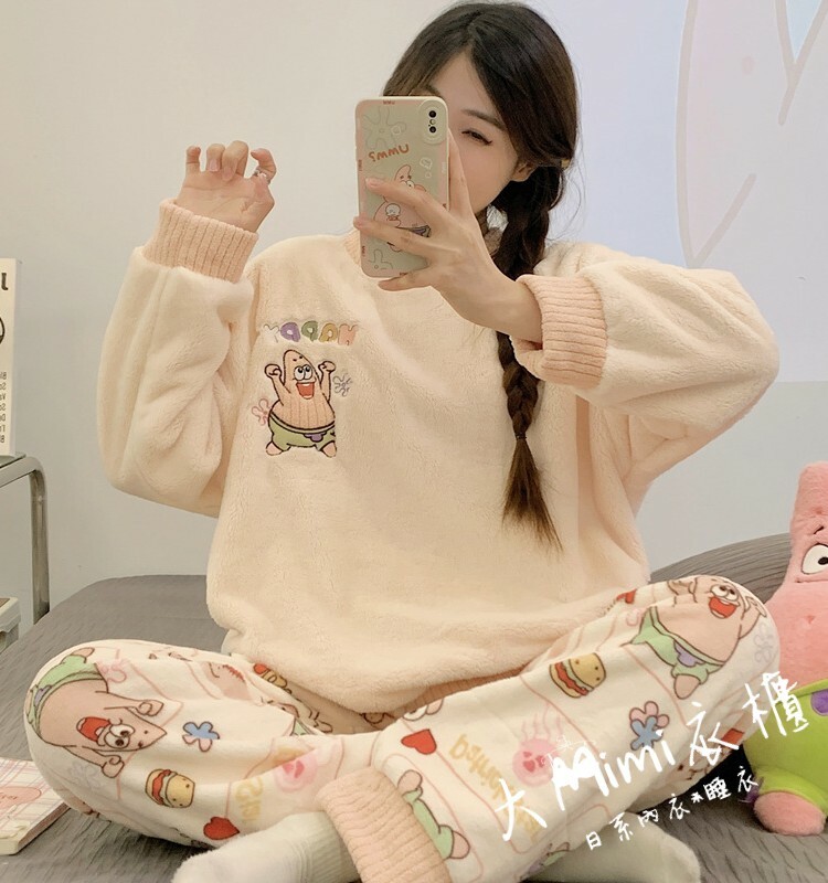 🔥暖呼呼系列-派大星法蘭絨睡衣