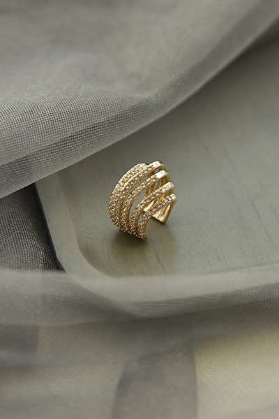 多層鋯石耳骨夾(單支)