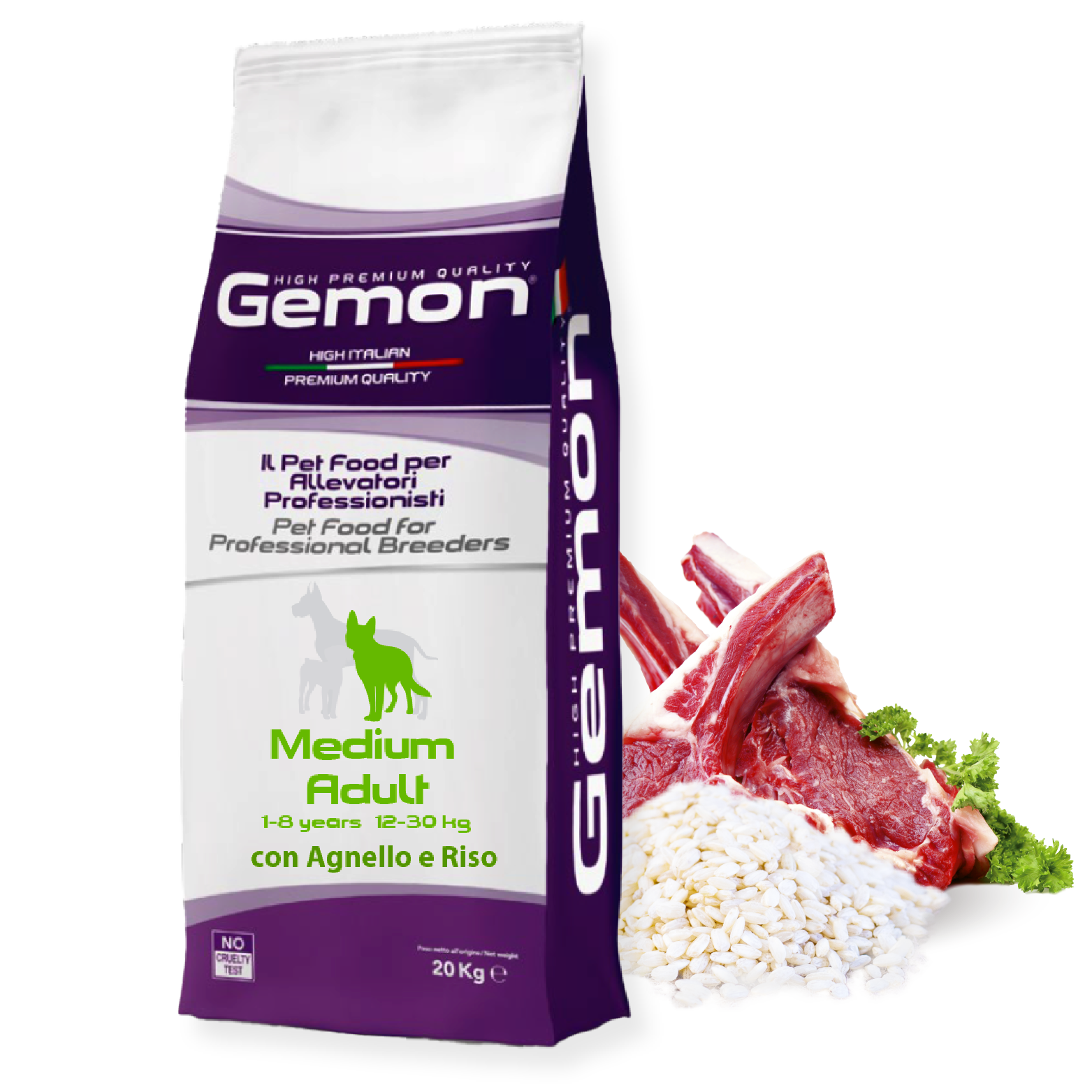 Gemon丨鮮羊肉米飯 成犬配方 20kg (GEM-5616)